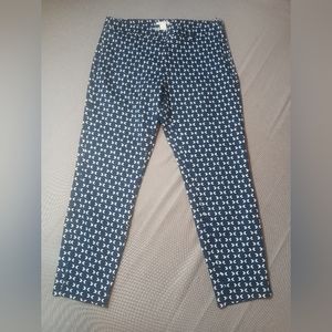 H&M Patterned Cropped Pants 🌿 Size 12